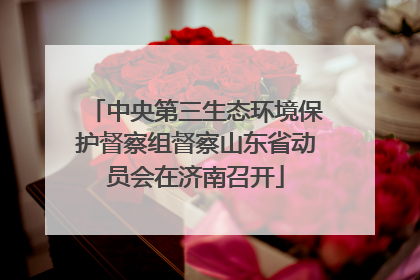 中央第三生态环境保护督察组督察山东省动员会在济南召开